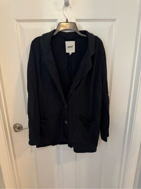 aerie Black Shawl-Collar Blazer Jacket